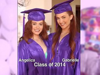 Ragazze andato selvaggia - sorpresa graduation festa per adolescenza estremità con lesbica x nominale film